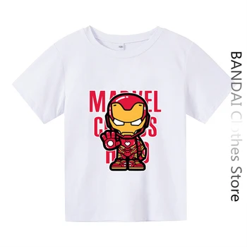 Marvel Tricou Copii Avengers Iron Man, Spiderman, Hulk, Captain America Super Erou Baieti Haine Copii, Bluze Copii Fete T-Shirt Set