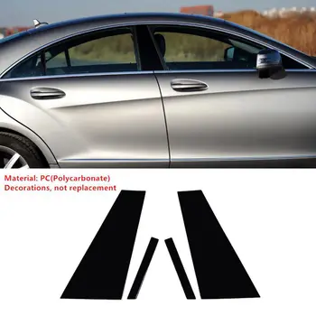 Masina Fereastră Pilon Posturi Tapiterie Usi Acoperi Eticheta Autocolante pentru Mercedes-Benz CLS-Class 2012 2013 2014 2015 2016 Exterior Accesorii