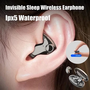 MD538 Invizibil Somn Căști fără Fir,TWS Bluetooth 5.3 Ascunse Pavilioane ,IPX6 Impermeabil Anulare a Zgomotului Căști Sport
