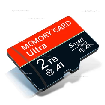 Micro Card de 2Tb Sd-kaart 2Tb Memori Card de 2Tb Flash Geheugenkaart 2Tb Tf Card 2tb Geheugenkaart 2Tb Memori Card de 2Tb
