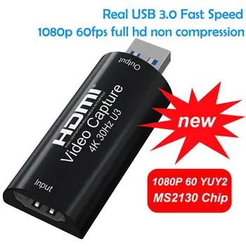 Mini HD 4K HDMI 1080P-Compatibil Cu USB 3.0 Card de Captura Video de Înregistrare de Joc Cutie pentru Calculator Youtube OBS Etc. Live Streaming