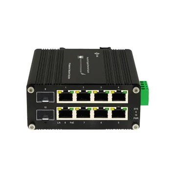 Mini Industriale 8 Porturi Ethernet cu 2 SFP 8 port 10/100/1000Mbps DIN Unmanaged/Managed Switch de Rețea