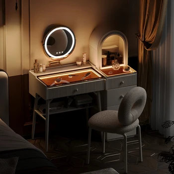 Minimalist Modern, Mese Vanitatea Crema Stil Nordic Creative Mese Vanitatea Dormitor de Lux Tavolo Trucco Acasă Mobilier WZ50VT