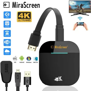 Mirascreen 5G Wifi 1080P G5 Display Receptor Pentru Google Chromecast Receptor TV HDMI-Compatibil Miracast TV Stick Pentru Ios Android