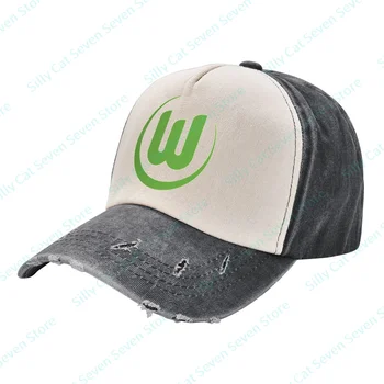 Moda VfL Wolfsburg cowboy pălărie Bărbați Femei Vintage reglabil culoare Mixt împletit Șapcă de Baseball Spălat Tata Pălărie