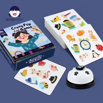 Montessori Jucării Bump Joc De Cărți De Joc Carte De Joc De Formare De Memorie Carte De Joc De Potrivire Pentru Copii De Copii De Origine Animală Cognitive Educație Jucărie