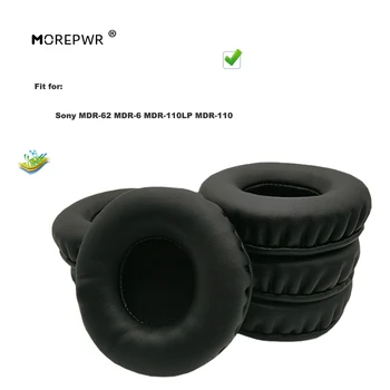 Morepwr Nou Upgrade de Înlocuire Tampoane pentru Urechi pentru Sony MDR-62 MDR-6 MDR-110LP MDR-110 Cască Piese de Perna din Piele Earmuff Maneca