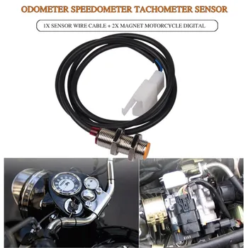 Motocicleta Odometru Senzor Vitezometru, Tahometru Senzor 1X Senzor Cablu 2X Magnet pentru Dirt Bike Scuter Atv