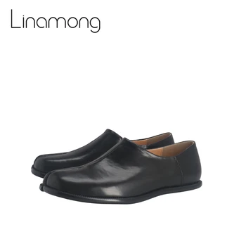 Negru din Piele Tabi Pantofi Casual Business Flats Alunecare Pe Pantofi pentru Bărbați Noutate Design de Moda de Lux, Pantofi Casual Maro