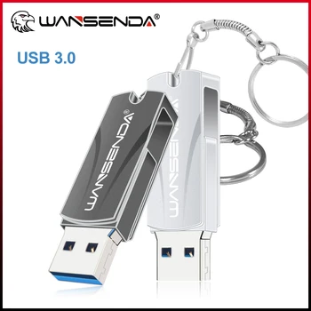 Noi WANSENDA USB 3.0 Flash Drive Rotație Pendrive 256GB 64GB 32GB 16GB 8GB USB 3.0 Memory Stick Cheie Inel Thunmdrive
