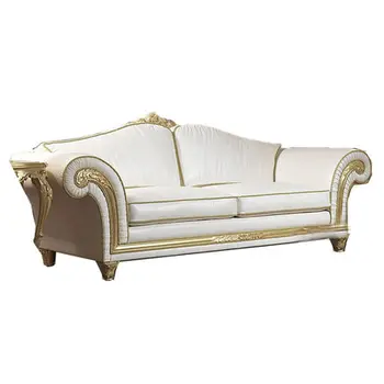 nou stil lux 123 combinație canapea din lemn masiv sculptat de aur, trei persoane, o canapea complet canapea de piele familie mare