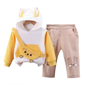 Noua Toamna de Moda pentru Copii Haine Copii Fete Hanorace Pantaloni 2 buc/Set Toddler Casual, Costume Copii, Haine pentru Sugari Treninguri
