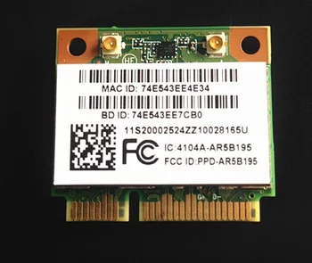 Noul Card Wireless Pentru Atheros AR5B195 AR9285 Jumătate Mini PCI-E Wifi, Bluetooth 3.0 placa Wireless Pentru Lenovo G470 G480 Z370