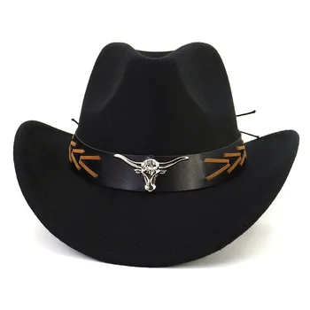 Oamenii pălărie de cowboy pălărie cowgirl noi 2023 cap de vacă accesorii de lux elegante, palarii pentru femei jazz tara transport gratuit panama fedora