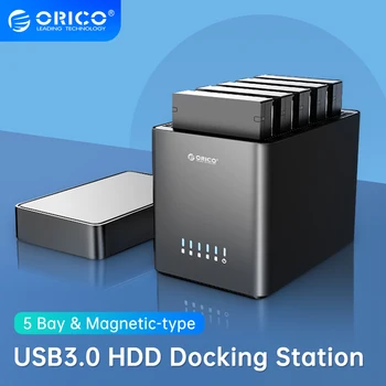 ORICO DS Seria 5 Bay 3.5 inch Hard Disk USB Cabina Magnetice de tip SATA la USB 3.0 HDD Caz Cu 12V6.5A Putere 90TB Capacitate