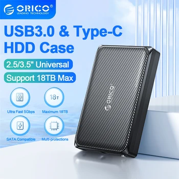 ORICO Nou 2.5/3.5 Inch USB3.0 Hard Disk Mobil Cutie Tip-C Hard Disk de Bază Este Potrivit pentru Notebook-uri Desktop Cutie Externă Pc Caz