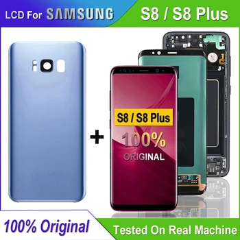 Original, LCD Pentru Samsung Galaxy S8 G950 G950F LCD Touch Screen Digitizer Asamblare Pentru Galaxy S8 Plus S8+ G955 G955F Display LCD