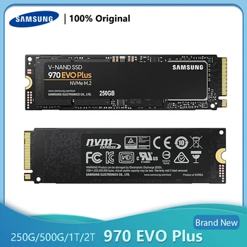 Original SAMSUNG 970 EVO Plus NVMe M. 2 SSD de 500GB, 1TB 250G Solid state Drive TLC Hard Disk PCIe Gen 3x4 M2 SSD Pentru Laptop Desktop