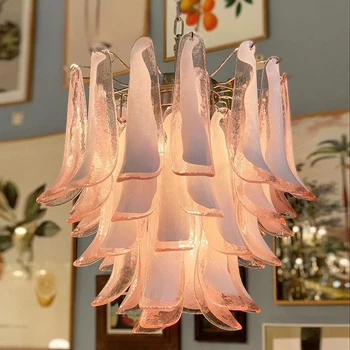 Pandantiv Lampă Cu Led-Uri De Artă Candelabru Lumina În Cameră Decor Decor De Crăciun Rotund Inel De Cristal De Sticlă De Epocă Decorative Suspendate
