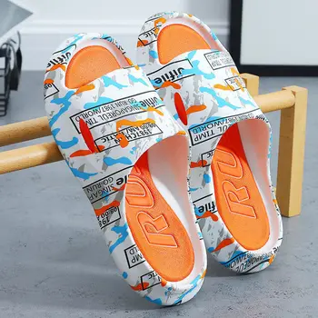Pantofi de Vara Barbati EVA Sofe Jos de Interior Acasă Slide Sandale de Imprimare Plaja Pantofi Casual sex Masculin Platforma de Baie anti-alunecare Flip Flop