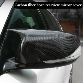 Partea auto Corn de Înlocuire pentru Infiniti Q50 Q60 Q70 SQ50 XQ30 2014-2020 Oglinda Retrovizoare capace Luminoase Negru/Carbon