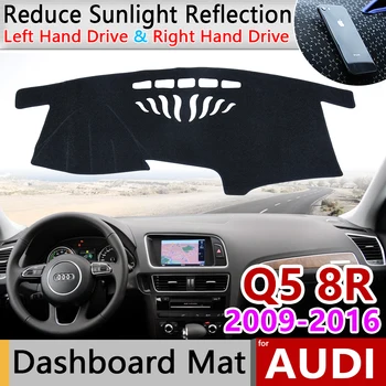 pentru Audi Q5 8R 2009~2016 Anti-Alunecare, Anti-UV Mat tabloul de Bord Pad Acoperire parasolar Dashmat Proteja Covorul Accesorii S-line 2012 2015