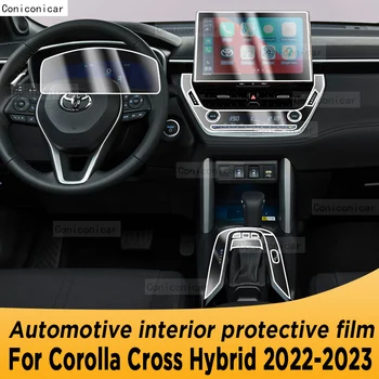 Pentru Corolla Cross Hybrid 2022-2023 cutie de Viteze Panoul de Navigare Ecran Interior Auto TPU Film Protector Anti-Zero Autocolant