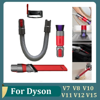 Pentru Dyson V7 V8 V10 V11 V12 V15 Aspirator Piese Traceless Îndepărtarea Urmelor De Praf Cu O Perie Moale+Accesoriu Pentru Spații Înguste Perie De Curatare+Furtun+Butonul De Blocare