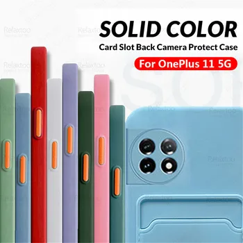 Pentru OnePlus 11 Caz Silicon Moale Card de Portofel Telefon Acoperi OnePlus11 5G PHB110 Un Plus 11 1+11 6.7