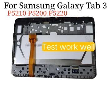 Pentru Samsung Galaxy Tab 3 GT-P5200, GT-P5220 GT-P5210 P5200 P5210 P5220 Ecran LCD Panou de Ecran Digitizer Senzor de Cadru de Asamblare
