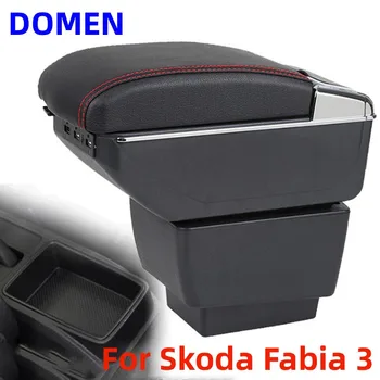 Pentru Skoda Fabia 3 Cotiera cutie Original dedicat central cotiera cutie modificarea accesorii Dual Layer de Încărcare USB