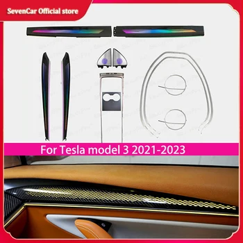 Pentru Tesla model 3 2021-2023 atmosfera lampa dragon scale panou ornamental modelul Y modificat interior radiu sculptură atmosfera lampa