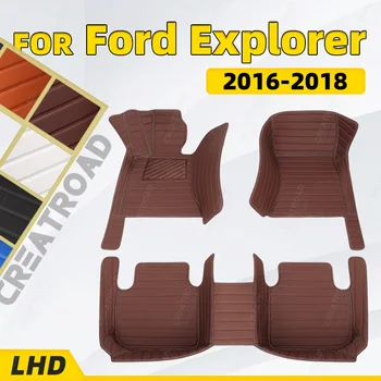 Personalizat Auto covorase pentru Ford Explorer ȘAPTE LOCURI 2016 2017 2018 auto piciorul Tampoane de automobile covor de acoperire accesorii de interior