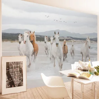Personalizate Orice Dimensiune Murală Tapet 3D Stereo Cal Animal Pictura pe Perete Camera de zi Dormitor Decor Acasă Papel De Parede Tapet 3D