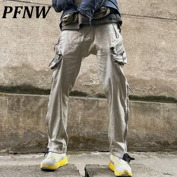 PFNW Primavara Vara Barbati Frumos în aer liber, Partea Fermoare Pantaloni de Moda de Schimbare Treptată Valul Techwear Creion Pantaloni 12A8823