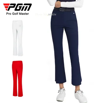 PGM Golf Doamna Haine Confortabile Primavara/Vara Plina Noua Pantaloni SlimSports Femeile Contrast Fantă Tivuri Elastice Pantaloni Evazate Respirabil