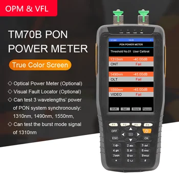 PON optical power meter+VFL mare precizie detector de rețea FTTH online tester pon instrument de testare 1310/1490/1550nm