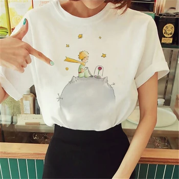 Primăvară fierbinte de Vară, Micul Print Graphic T-Shirt Femei Micul Print Grafic Teuri Vouge Camasi Pentru femei O-Gat Maneci Scurte