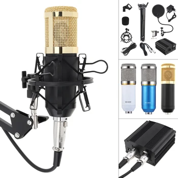Profesional de Microfon cu Condensator Live Microfon cu Phantom Power de Alimentare Microfon cu Condensator Costum Kituri pentru Calculator / Studio
