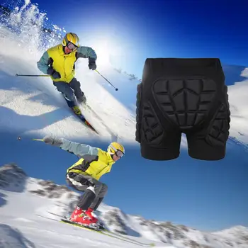 Protecție Hip Căptușit Pantaloni Scurți De Sport În Aer Liber, Schi, Snowboard, Skate Protecție Schi Protector Patinaj Negru De Protecție La Impact