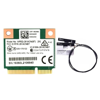 QCA6174 WPEQ-261ACN(BT) placa WIFI+2Xantenna 802.11 AC 867M QCA6174 Bluetooth 4.2 WIFI 5 Mini Pcie Card