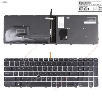 RU Tastatură de Înlocuire Pentru HP EliteBook 755 G3 850 G3 850 G4 ZBook 15u G3 G4 Calculator de Argint Frame cu iluminare din spate si Punctul