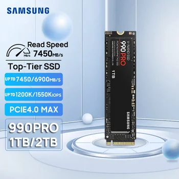 SAMSUNG 990 Pro SSD de 1TB, 2TB NVMe PCIe 4.0 în Sus 7450MB/s M. 2 2280 Unități de Disc pentru PS5 PlayStation5 Laptop Notebook Computer de Jocuri
