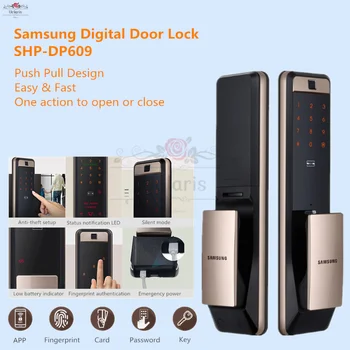 Samsung Digital Inteligent de Blocare de Amprente SHP-DP609 Acasă Automate Push Pull Mâner Anti-furt Ușa Electronice Parola Doorlock