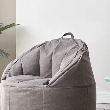 Shell sac de fasole leneș canapea detașabil și lavabil modern minimalist de agrement confortabil fotoliu single camera de zi