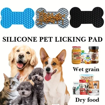 Silicon Lins Pad Animale De Companie Câine Linge Tampon De Baie Cu Unt De Arahide Lent Mancand Lins Alimentator Pisicile Ling Mat Alimentare De Câine Linge Mat