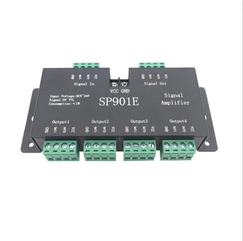 SP901E SPI Amplificator de Semnal pentru WS2812B WS2811 WS2813 Pixel RGB LED Strip Semnal Repetor Adresabil Vis Banda de Culoare DC5-24V