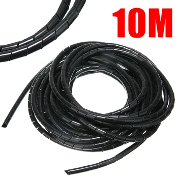 Spiral Wrap Bandă Tub Cablu de 10M 8mm Gestiona Cablu Wire Wrap Furtun Cablu Tub pentru Imprimantă 3D Piese