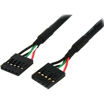 StarTech.com 18în Interne 5 pin USB IDC Placa de baza Antet Cablu, 0,5 m