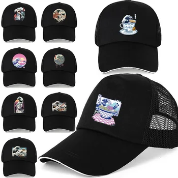 Streetwear Camionagiu Capace Val de Imprimare Bărbați Femei Snapback Hip Hop Șapcă de Baseball pentru Femei Patru Sezoane de Moda Noua Casquette Pălării